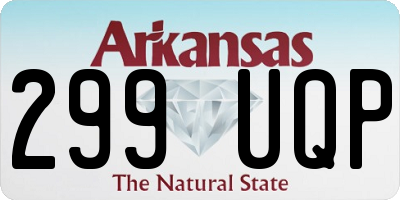 AR license plate 299UQP