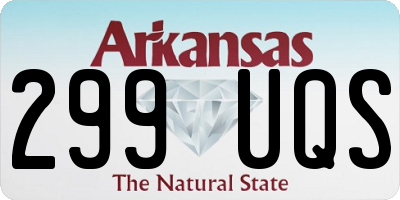 AR license plate 299UQS