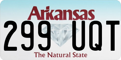 AR license plate 299UQT