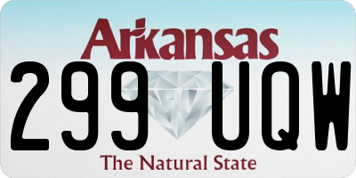 AR license plate 299UQW