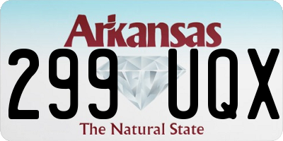 AR license plate 299UQX