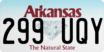 AR license plate 299UQY