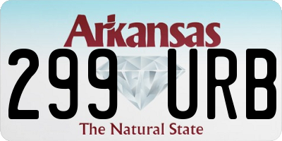 AR license plate 299URB
