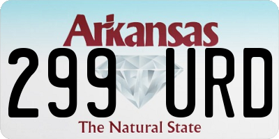 AR license plate 299URD