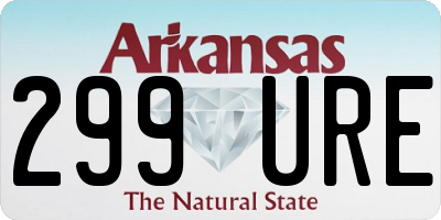 AR license plate 299URE