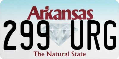 AR license plate 299URG