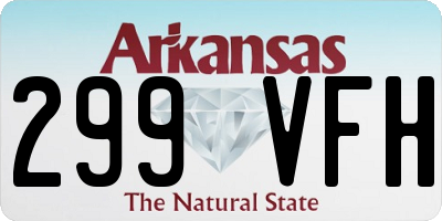 AR license plate 299VFH
