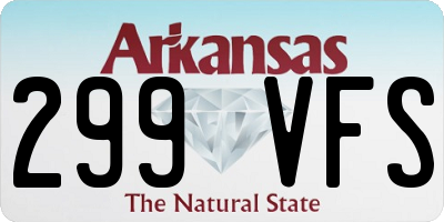 AR license plate 299VFS