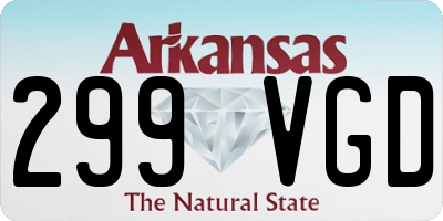 AR license plate 299VGD