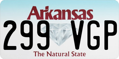 AR license plate 299VGP