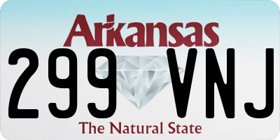 AR license plate 299VNJ