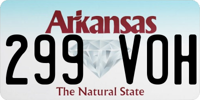 AR license plate 299VOH