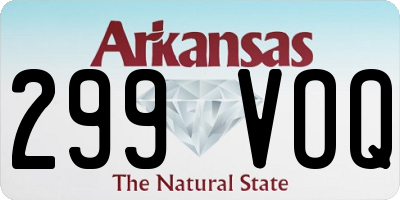 AR license plate 299VOQ