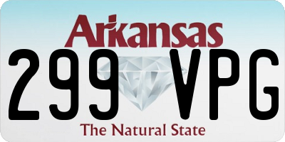 AR license plate 299VPG