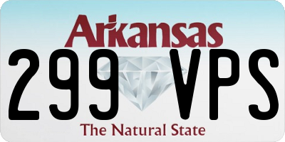 AR license plate 299VPS