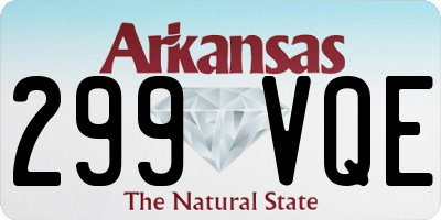 AR license plate 299VQE