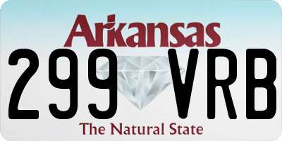 AR license plate 299VRB