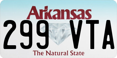 AR license plate 299VTA