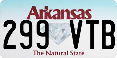 AR license plate 299VTB