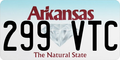 AR license plate 299VTC