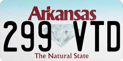AR license plate 299VTD