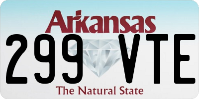 AR license plate 299VTE