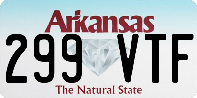 AR license plate 299VTF