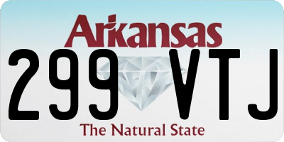 AR license plate 299VTJ