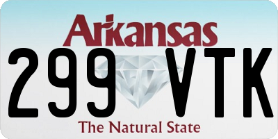 AR license plate 299VTK