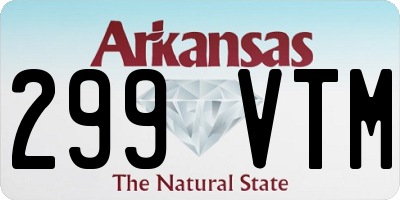 AR license plate 299VTM