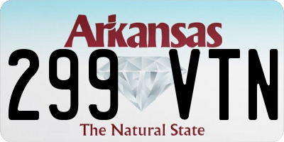 AR license plate 299VTN