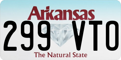 AR license plate 299VTO