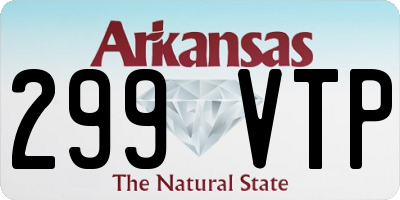 AR license plate 299VTP
