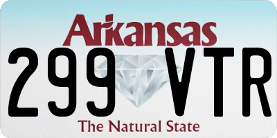 AR license plate 299VTR