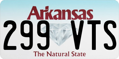 AR license plate 299VTS