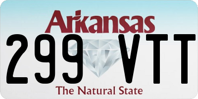 AR license plate 299VTT