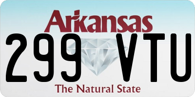 AR license plate 299VTU