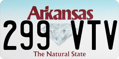AR license plate 299VTV