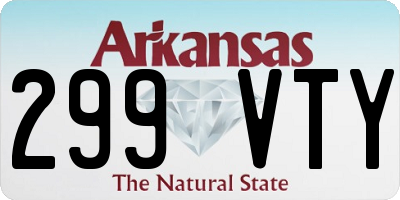AR license plate 299VTY