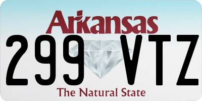 AR license plate 299VTZ