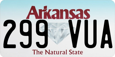 AR license plate 299VUA