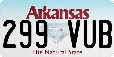 AR license plate 299VUB