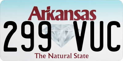 AR license plate 299VUC