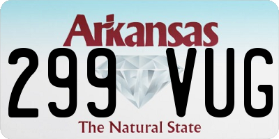 AR license plate 299VUG