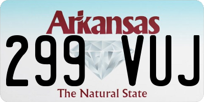 AR license plate 299VUJ