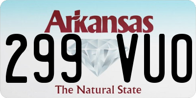 AR license plate 299VUO