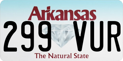 AR license plate 299VUR