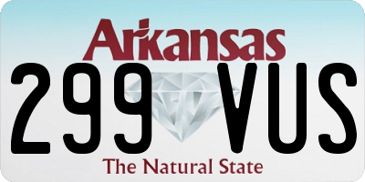 AR license plate 299VUS