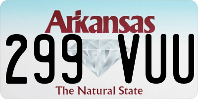 AR license plate 299VUU