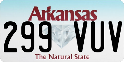 AR license plate 299VUV